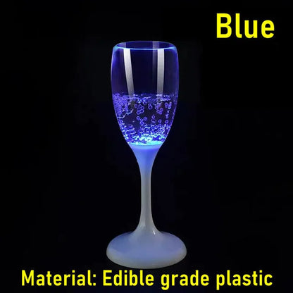 Party in Style with 6Pcs LED Light-Up Champagne Flutes – Perfect for Nightclubs, Christmas Parties, and Weddings!